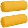vidaXL Podložkov&eacute; vank&uacute;&scaron;e 2 pcs Svetložlt&aacute; &Oslash; 25 x 70 cm