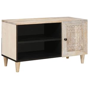 vidaXL TV jednotky s poličkou Biela 80 x 33 x 46 cm Kompozitn&eacute; drevo