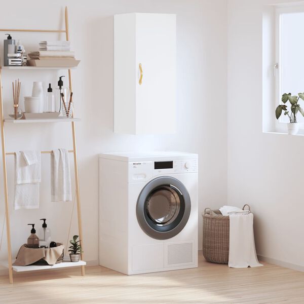 vidaXL N&aacute;stenn&aacute; skrinka biela 34,5x34x90 cm