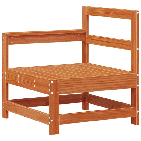 vidaXL Z&aacute;hradn&yacute; lounge set 7 pcs Voskov&aacute; Hned&aacute; Mas&iacute;vna borovica