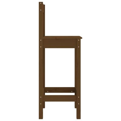 vidaXL Barové stoličky 2 ks medovohnedé 40x41,5x112cm borovicový masív