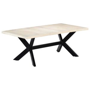 vidaXL Jed&aacute;lensk&yacute; st&ocirc;l 200x100x75 cm mas&iacute;vne mangovn&iacute;kov&eacute; drevo