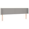 vidaXL Čelo postele s LED bledosiv&eacute; 163x16x78/88 cm l&aacute;tka