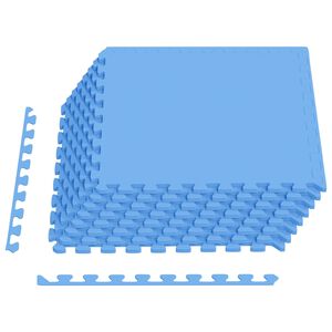vidaXL Podložka pod baz&eacute;n 24 ks Modr&aacute; 8,64 m&sup2; EVA pena