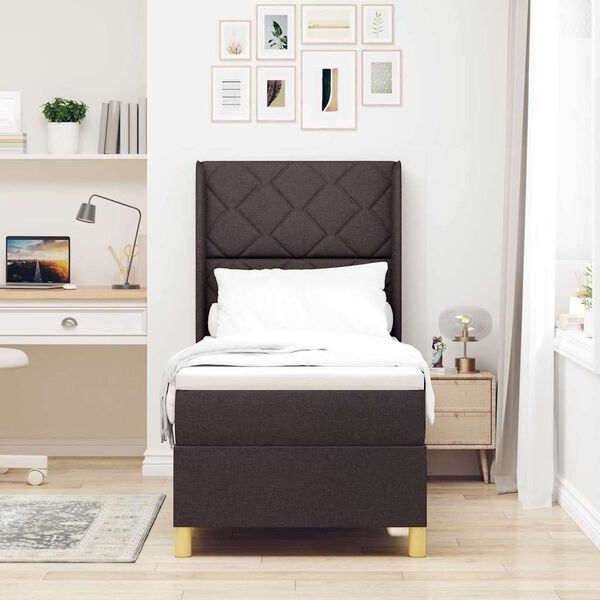 vidaXL Posteľ s pružinov&yacute;m r&aacute;mom s matracmi Hned&aacute; 140 x 200 cm l&aacute;tka