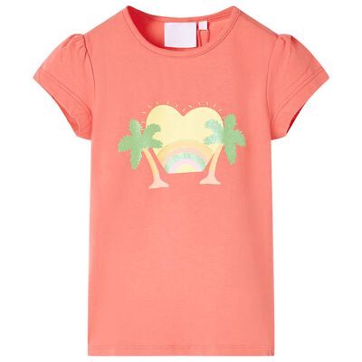 Detské tričko koralové 92