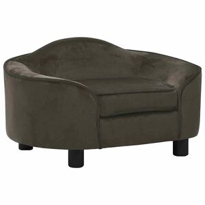 vidaXL Pohovka pre psa tmavosiv&aacute; 67x47x36 cm ply&scaron;