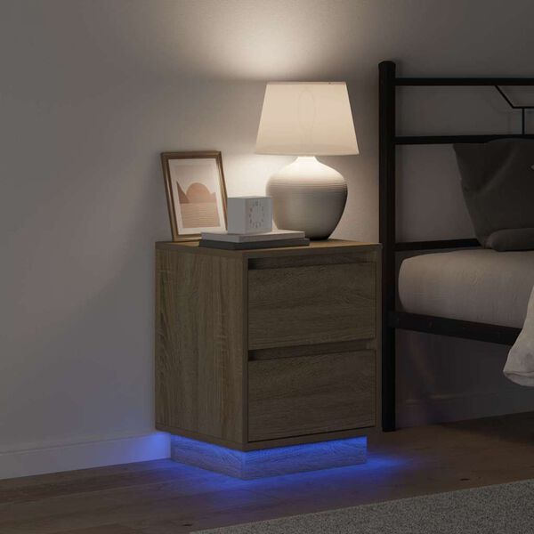 vidaXL Nočný stolík Sonoma dub 39 x 34,5 x 50 cm Kompozitné drevo