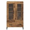 vidaXL Highboard so z&aacute;suvkou Star&eacute; drevo 70 x 31 x 115 cm