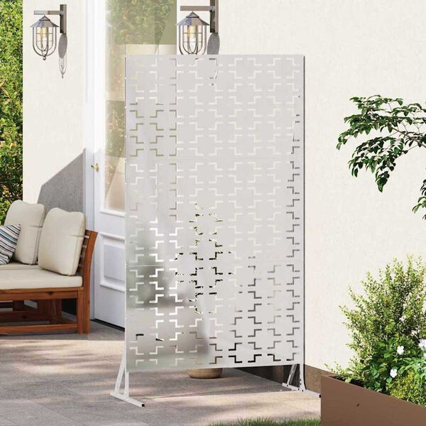 vidaXL Záves na zabezpečenie súkromia Sivá 100 x 50 x 180 cm Oceľ