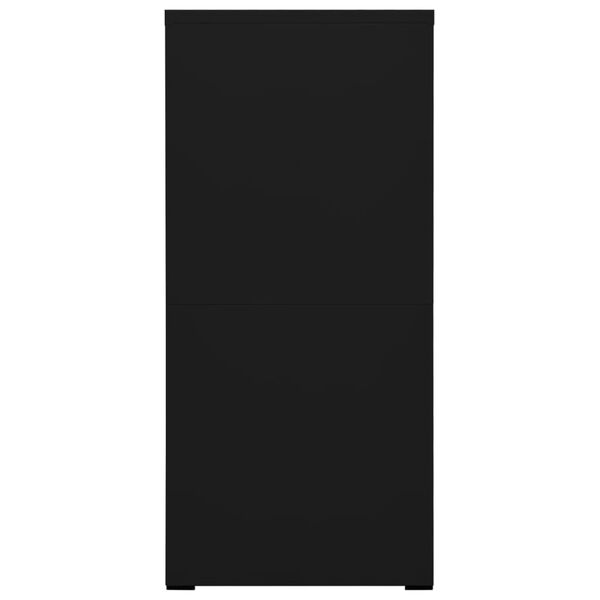 vidaXL Kartot&eacute;ka čierna 46x62x133 cm oceľov&aacute;