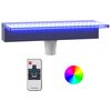 vidaXL Vodop&aacute;dov&yacute; prepad s RGB LED di&oacute;dami akryl 45 cm