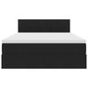 vidaXL &Uacute;ložn&aacute; posteľ s matracmi s &uacute;ložiskom Čierna 140 x 190 cm Zamat