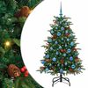 vidaXL Umel&yacute; vianočn&yacute; stromček Zelen&aacute; 150 cm PVC, kov a plast