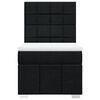 vidaXL Boxspring posteľ s matracom čierna 100x200 cm l&aacute;tka