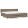 vidaXL Boxspring posteľ s matracom sivohned&yacute; 200x200 cm l&aacute;tka
