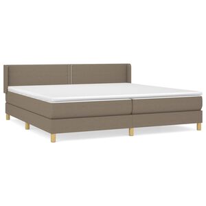 vidaXL Boxspring posteľ s matracom sivohned&yacute; 200x200 cm l&aacute;tka