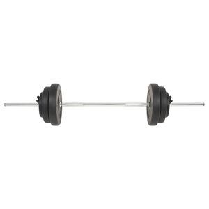 vidaXL Obojručn&aacute; činka so z&aacute;važiami 60 kg
