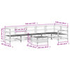 vidaXL 7-dielna z&aacute;hradn&aacute; s&uacute;prava pohoviek impregnovan&aacute; borovica