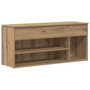 vidaXL Lavička na top&aacute;nky Artisan Dub 102x30,5x45 cm Kon&scaron;trukčn&eacute; drevo