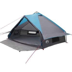 vidaXL Teepee stan pre 8 os&ocirc;b 8 osoba Modr&aacute; a &scaron;ed&aacute;
