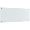 vidaXL Kuchynsk&yacute; backsplash 2 pcs Biela 100 x 40 cm tvrden&eacute; sklo