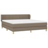 vidaXL Posteľn&yacute; r&aacute;m boxspring s matracom sivohned 160x200 cm l&aacute;tka
