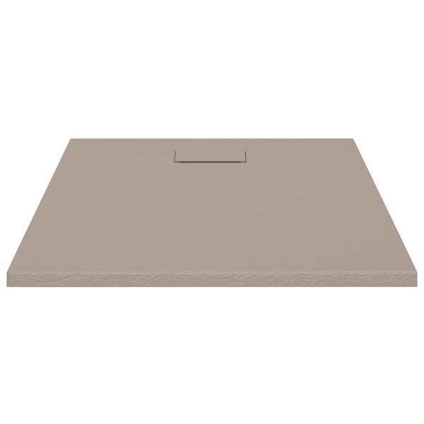 vidaXL Sprchová vanička SMC hnedá 100x80 cm