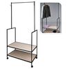 H&S Collection Ve&scaron;iak na kab&aacute;ty s 2 h&aacute;čikmi kovov&yacute;