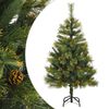 vidaXL Umel&yacute; v&yacute;klopn&yacute; vianočn&yacute; stromček so &scaron;i&scaron;kami 120 cm