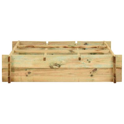 vidaXL Vyvýšený záhon 90x90x20 cm, impregnované drevo