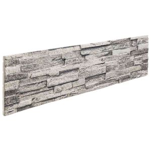 vidaXL N&aacute;stenn&eacute; panely 10 ks 100 x 25 cm Svetlosiv&aacute; EPS pena