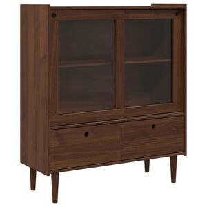 vidaXL Skriňa BILBAO Tmav&yacute; karamel 104 x 40 x 120 cm