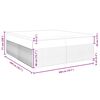 vidaXL Boxspring posteľ s matracom tmavosiv&aacute; 200x200 cm l&aacute;tka