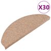 vidaXL N&aacute;&scaron;ľapy na schody samolepiace 30 ks b&eacute;žov&eacute; 65x22,5x3,5 cm