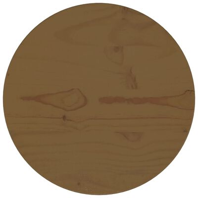 vidaXL Stolová doska hnedá Ø30x2,5 cm masívna borovica
