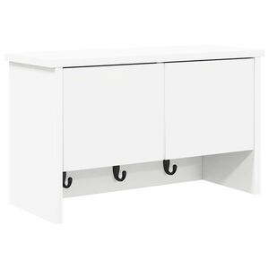 vidaXL Ve&scaron;iak na stenu N&aacute;stenn&aacute; mont&aacute;ž Biela 50 x 20 x 30 cm