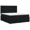vidaXL Posteľ boxspring s matracom Čierna 160 x 200 cm L&aacute;tka