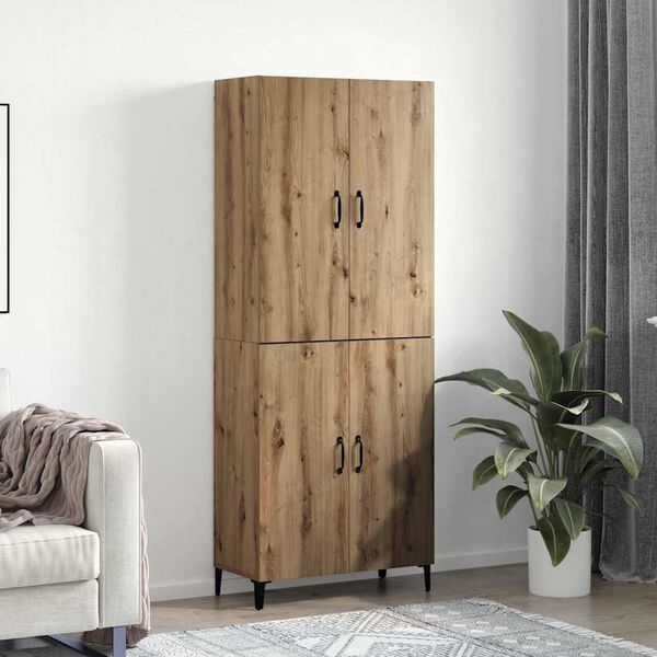 vidaXL Highboard 2 pcs Remeseln&yacute; dub Kompozitn&eacute; drevo