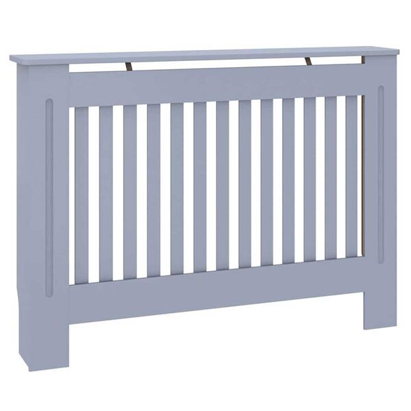 vidaXL Kryt radiátora 2 pcs Sivá 112 x 19 x 81,5cm Kompozitné drevo