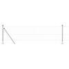 vidaXL Stĺp na plot. Strieborn&aacute; 25 x 0,5 m (25 mm sieťovina) Oceľ
