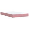 vidaXL Boxspring posteľ s matracom, ružov&aacute; 120x190 cm, zamat