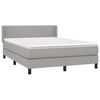 vidaXL Boxspring posteľ s matracom bledosiv&aacute; 140x200 cm l&aacute;tka