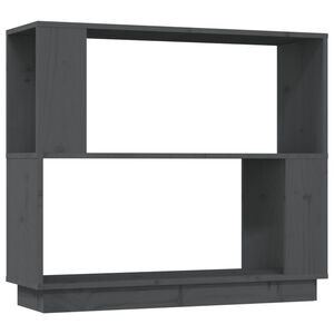 vidaXL Knižnica/deliaca stena siv&aacute; 80x25x70 cm mas&iacute;vna borovica