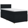 vidaXL Posteľ boxspring s matracom Čierna 90 x 200 cm L&aacute;tka