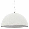 vidaXL Z&aacute;vesn&aacute; lampa biela a strieborn&aacute; &Oslash;50 cm E27
