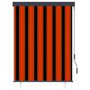 vidaXL Vonkaj&scaron;ia zatemňovacia roleta 120x250 cm oranžov&aacute; a hned&aacute;