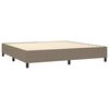 vidaXL Boxspring posteľ s matracom sivohned&yacute; 200x200 cm l&aacute;tka