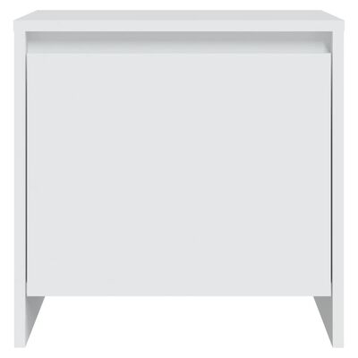 vidaXL Nočný stolík biely 45x34x44,5 cm drevotrieska
