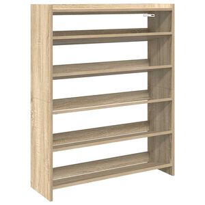 vidaXL Reg&aacute;l na top&aacute;nky dub sonoma 80x25x100 cm spracovan&eacute; drevo